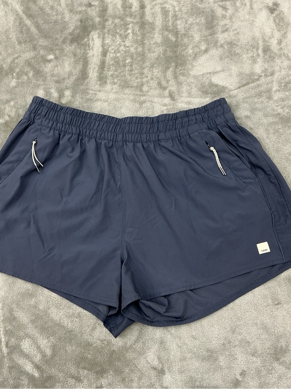 Vuori Dash Performance Shorts Women’s XL blue VW367 Running Athletic